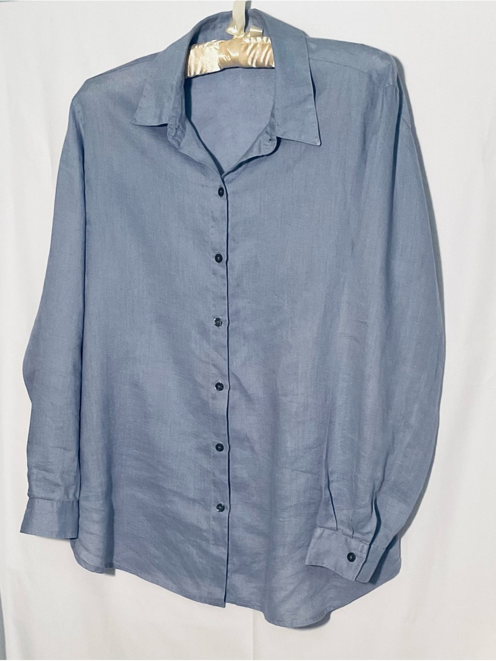 J. Jill Women’s  Button-Down Shirt in Dusty Blue